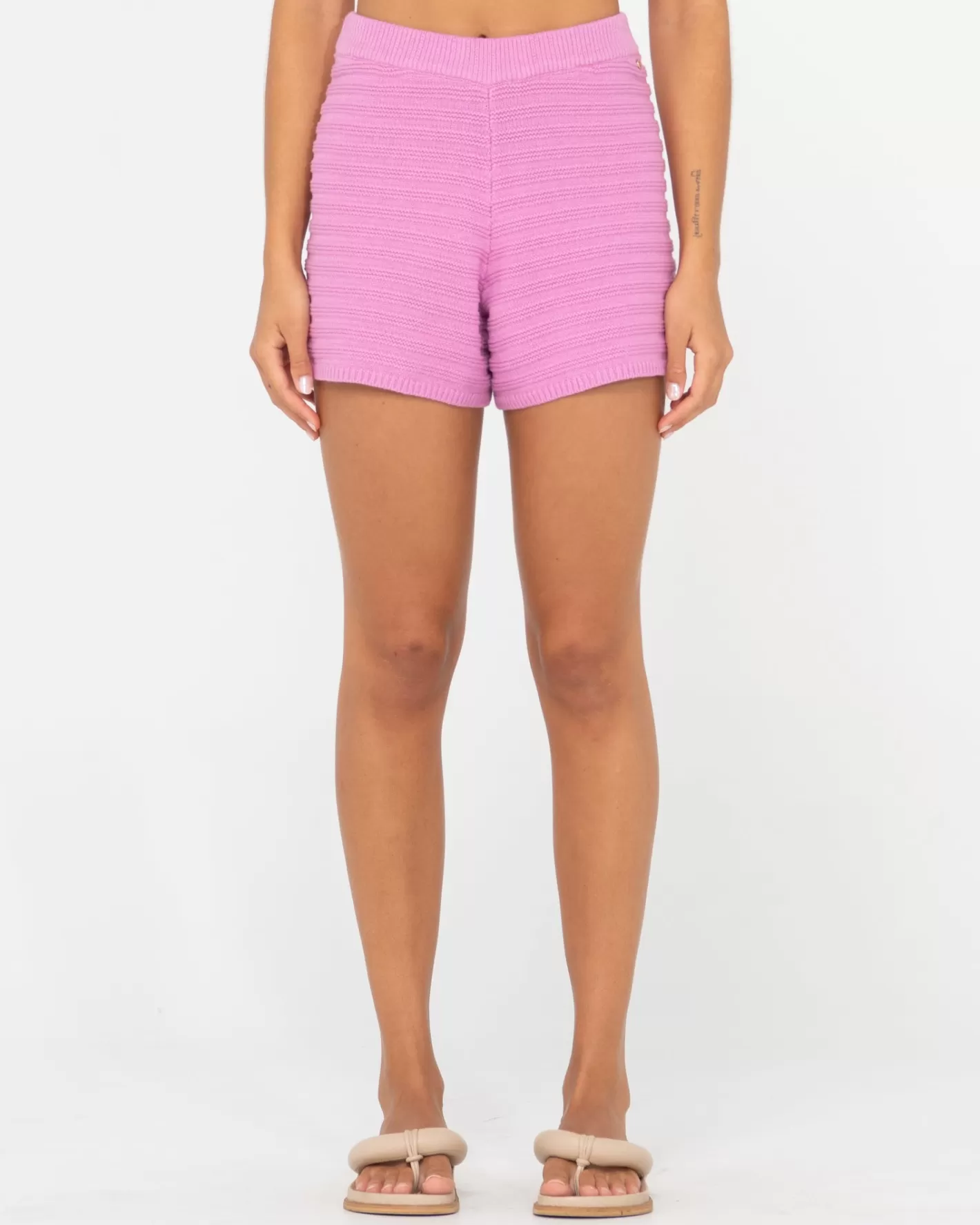 Mujer Rusty Pantalon Corto De Punto Elba De Talle Alto