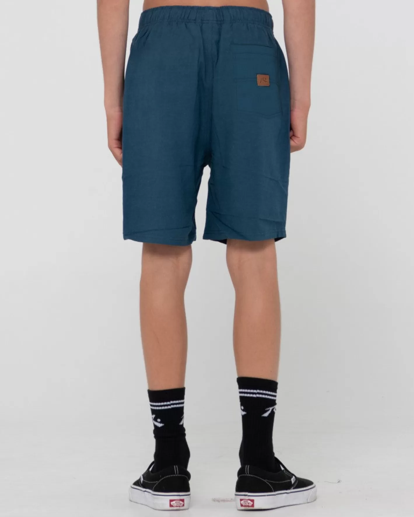 Niños Rusty Pantalon Corto Elastico De Lino Overtone Para Nino