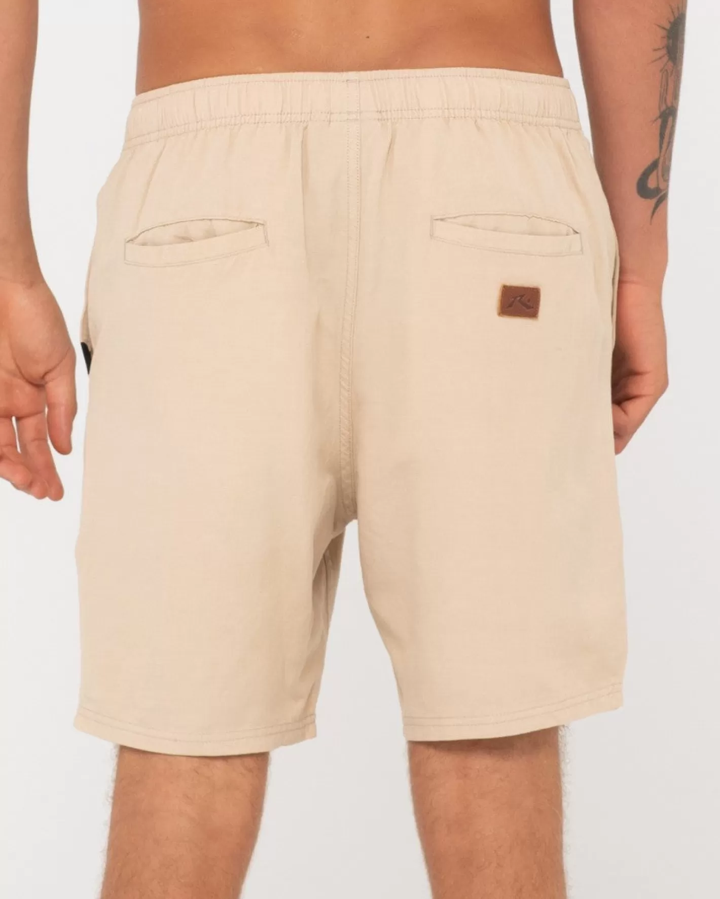 Niños Rusty Pantalon Corto Elastico De Lino Overtone Para Nino