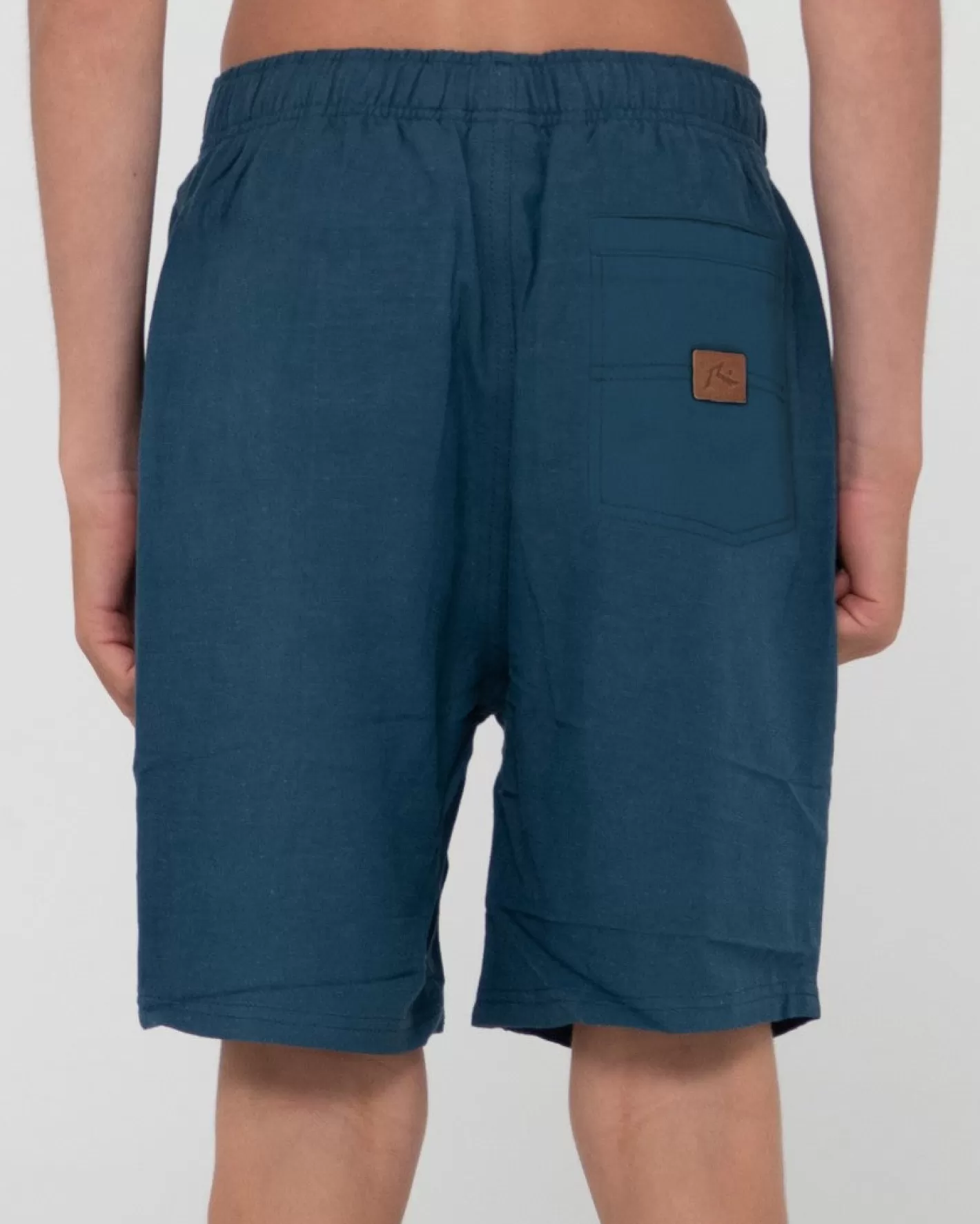 Niños Rusty Pantalon Corto Elastico De Lino Overtone Para Nino