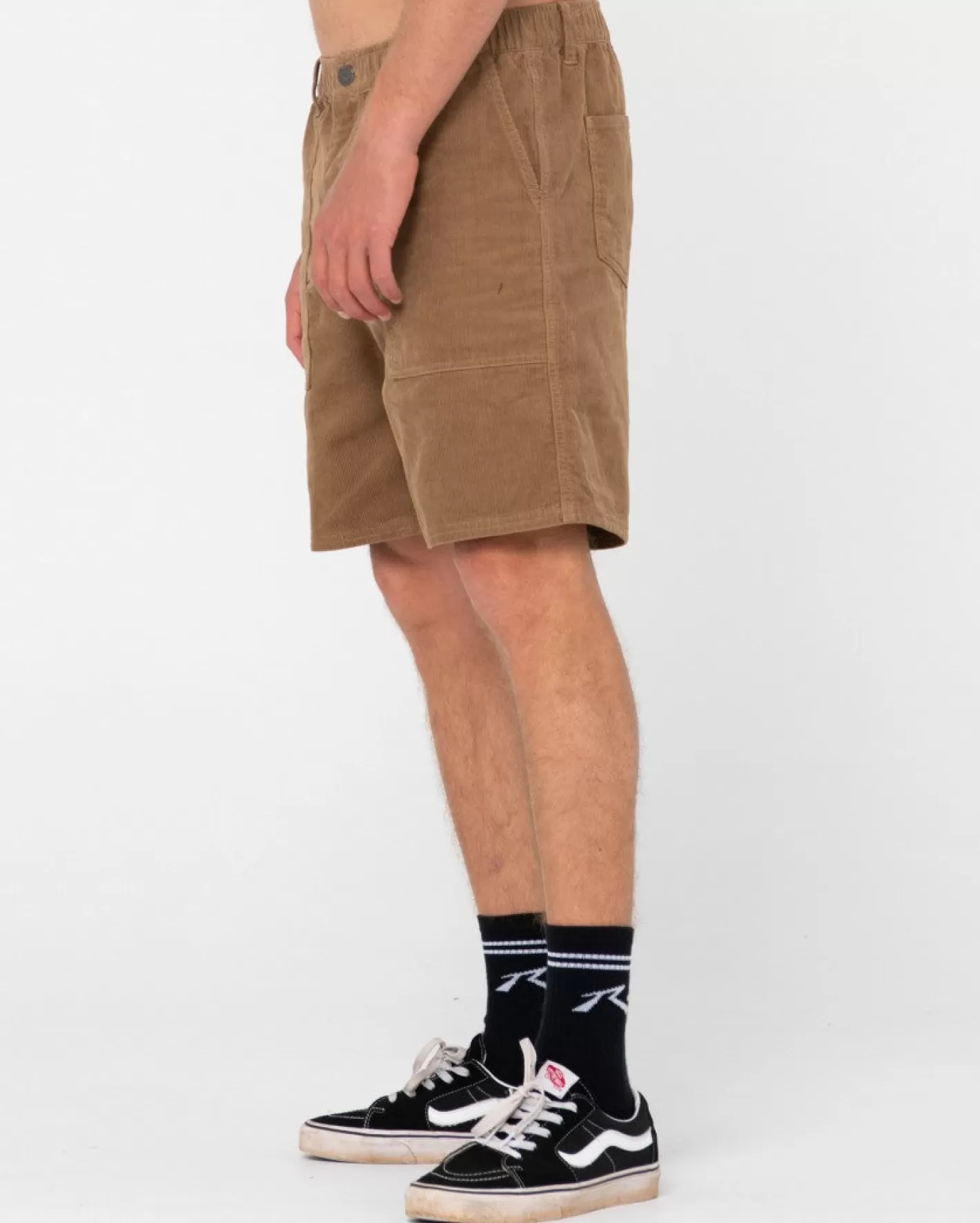 Hombre Rusty Pantalon Corto Elastico Rigglet Cord Workwear