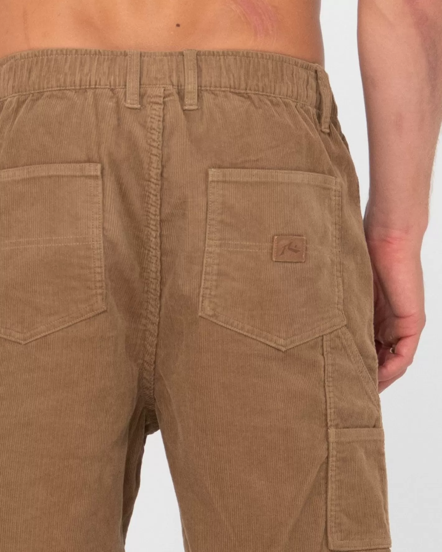 Hombre Rusty Pantalon Corto Elastico Rigglet Cord Workwear