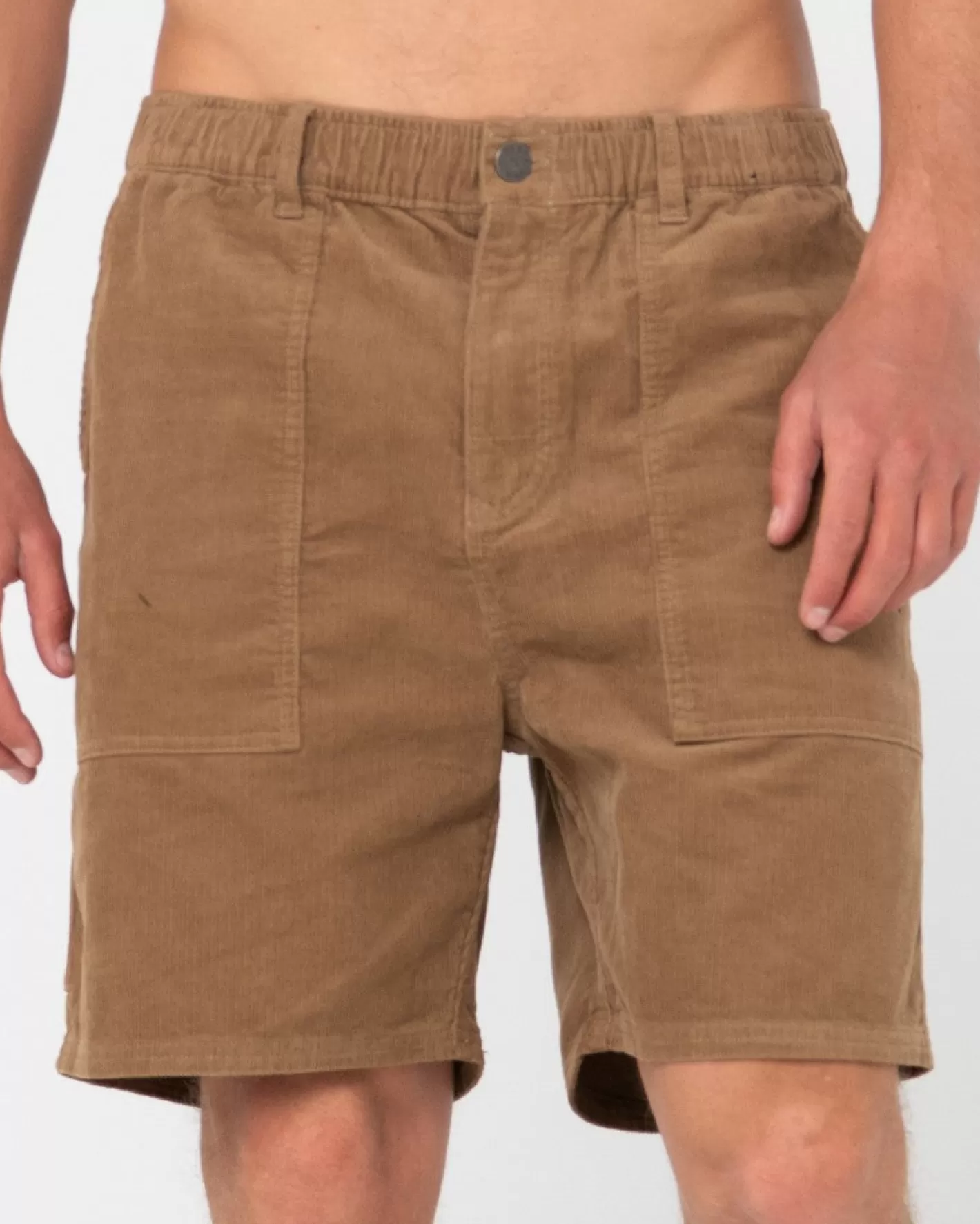 Hombre Rusty Pantalon Corto Elastico Rigglet Cord Workwear
