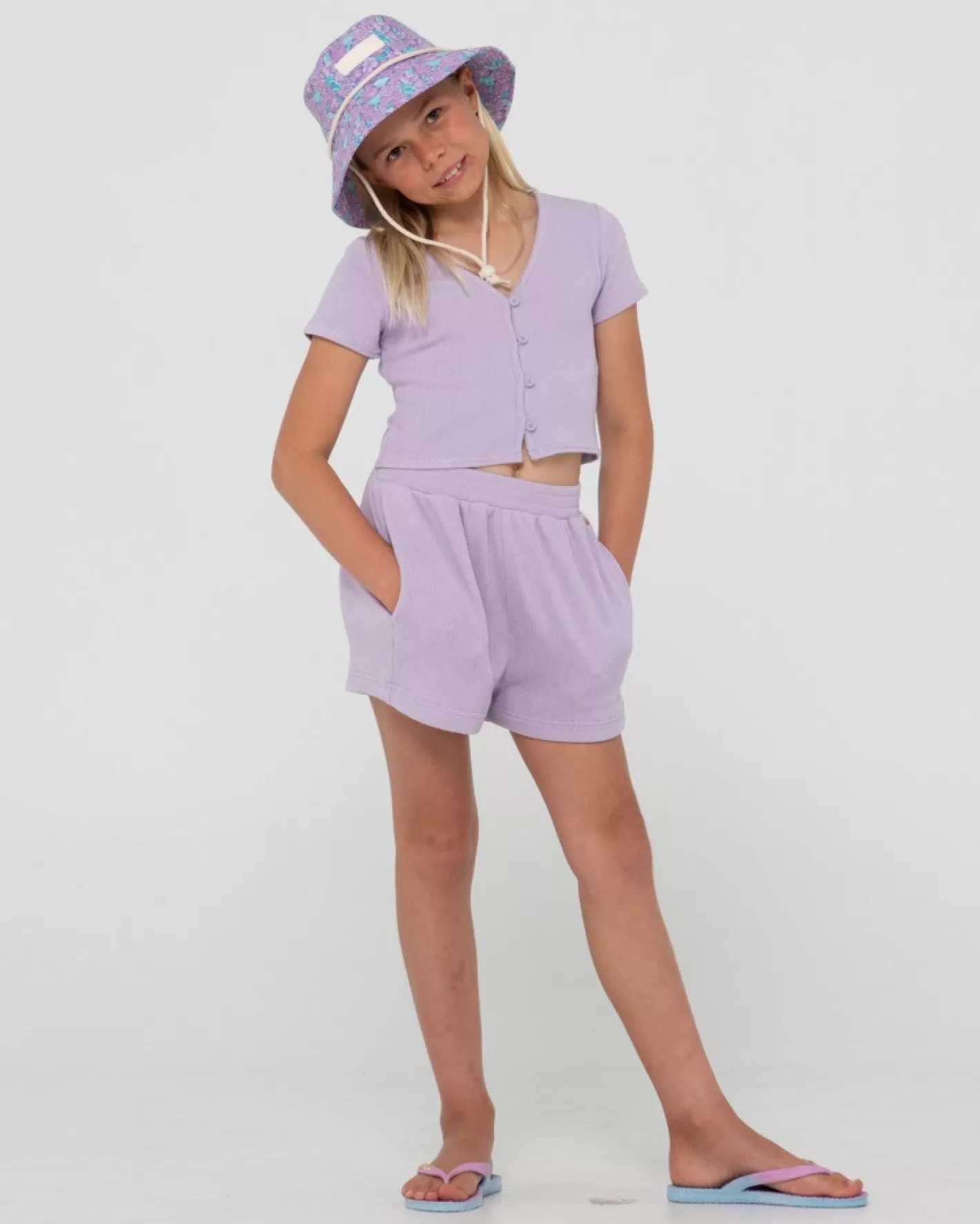 Niños Rusty Pantalon Corto Harlo Con Cintura Elástica Para Ninas