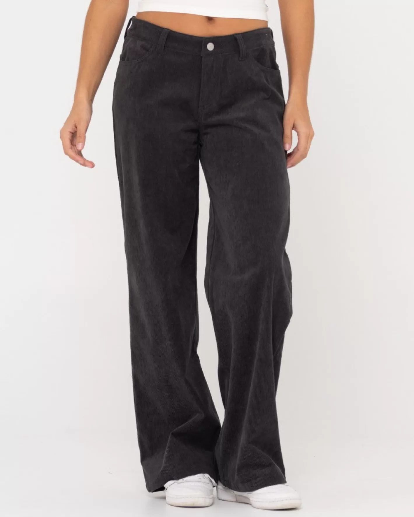 Mujer Rusty Pantalon De Pana Con Pernera Ancha Y Tiro Bajo The Secret