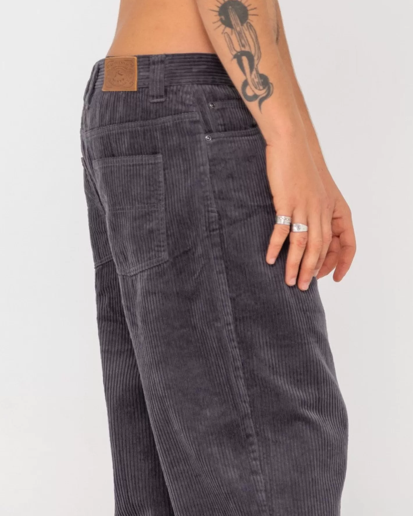 Hombre Rusty Pantalon De Pana De Corte Holgado Y 5 Bolsillos Gruesos De Rifts