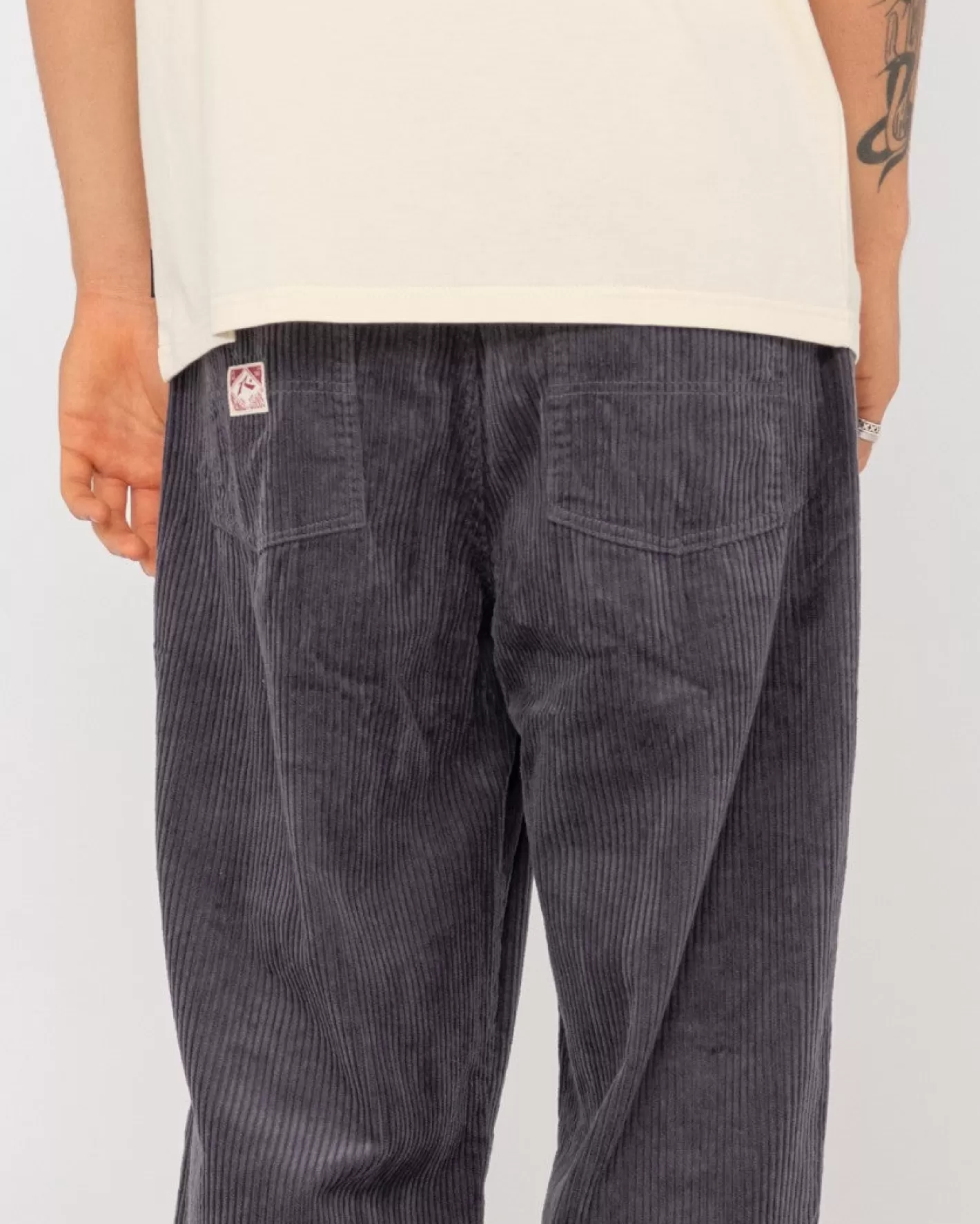 Hombre Rusty Pantalon De Pana De Corte Holgado Y 5 Bolsillos Gruesos De Rifts