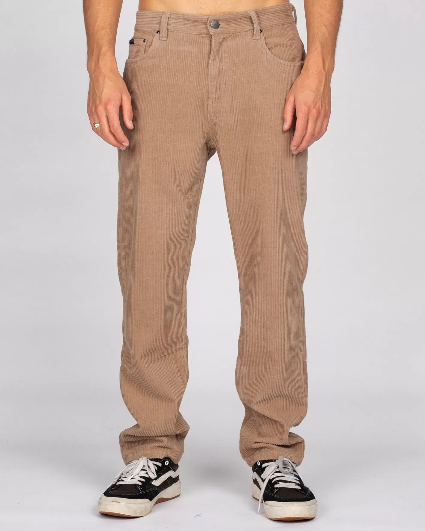 Hombre Rusty Pantalon De Pana De Corte Recto Con 5 Bolsillos Rifts