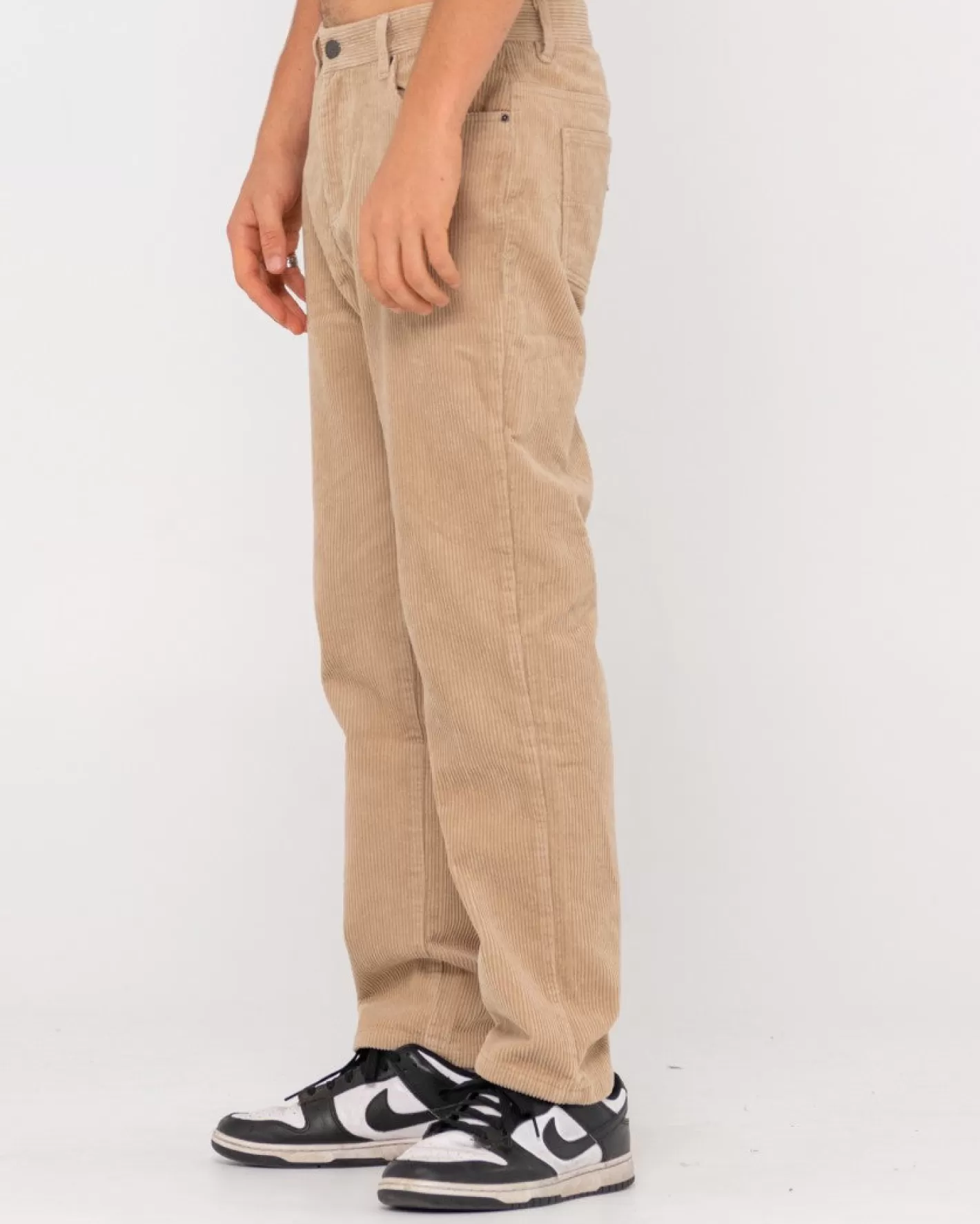 Hombre Rusty Pantalon De Pana De Corte Recto Con 5 Bolsillos Rifts