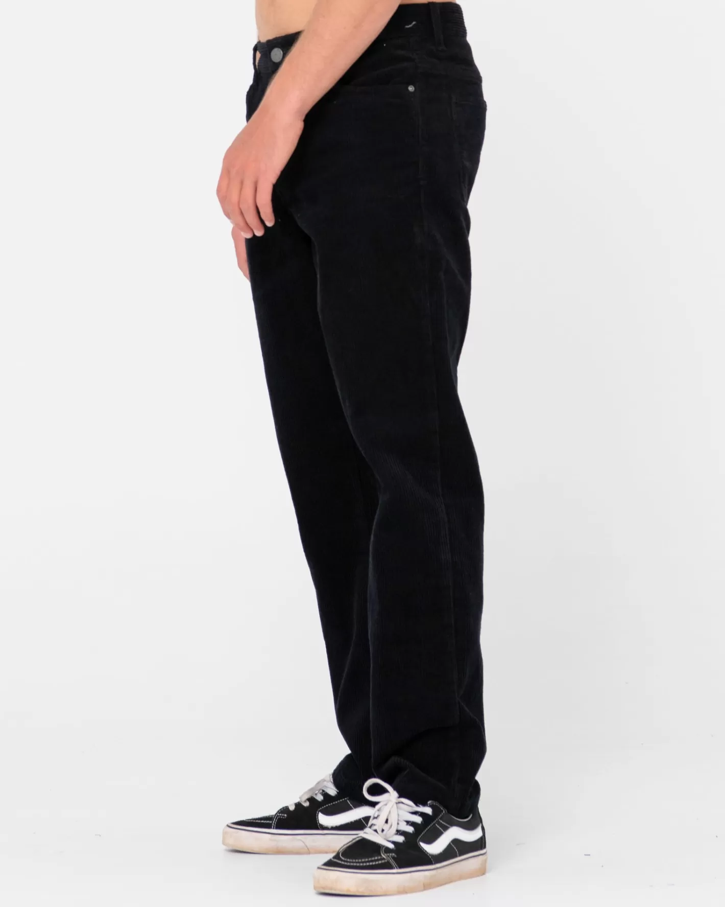 Hombre Rusty Pantalon De Pana De Corte Recto Con 5 Bolsillos Rifts