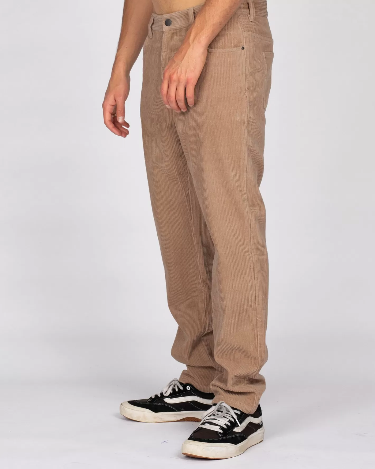Hombre Rusty Pantalon De Pana De Corte Recto Con 5 Bolsillos Rifts