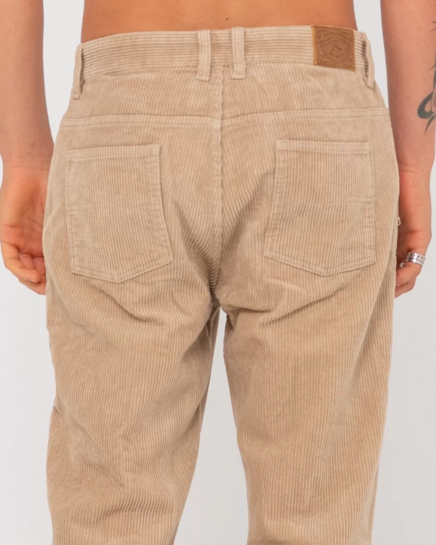 Hombre Rusty Pantalon De Pana De Corte Recto Con 5 Bolsillos Rifts