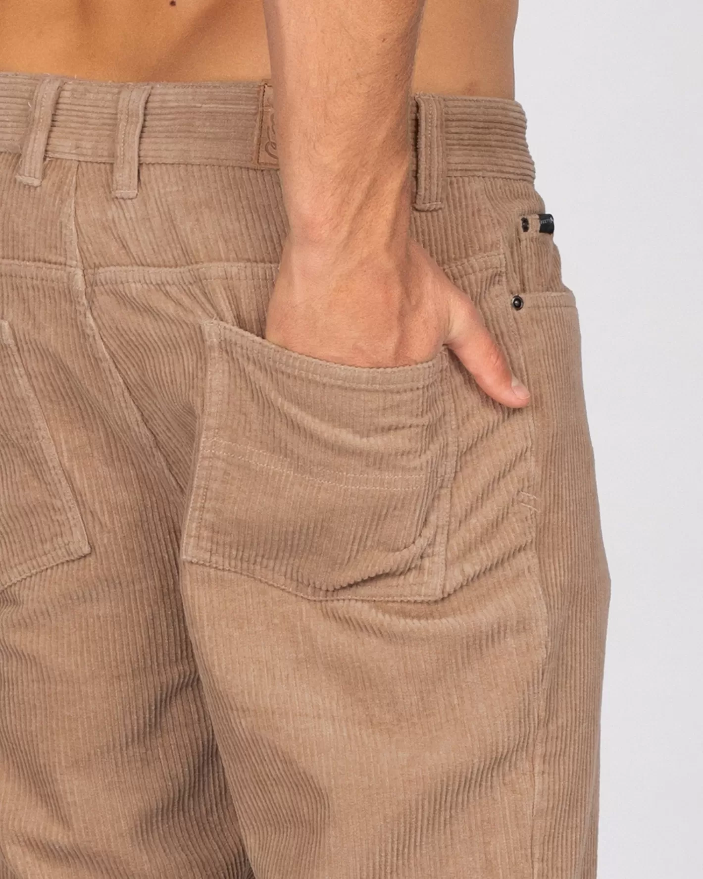 Hombre Rusty Pantalon De Pana De Corte Recto Con 5 Bolsillos Rifts