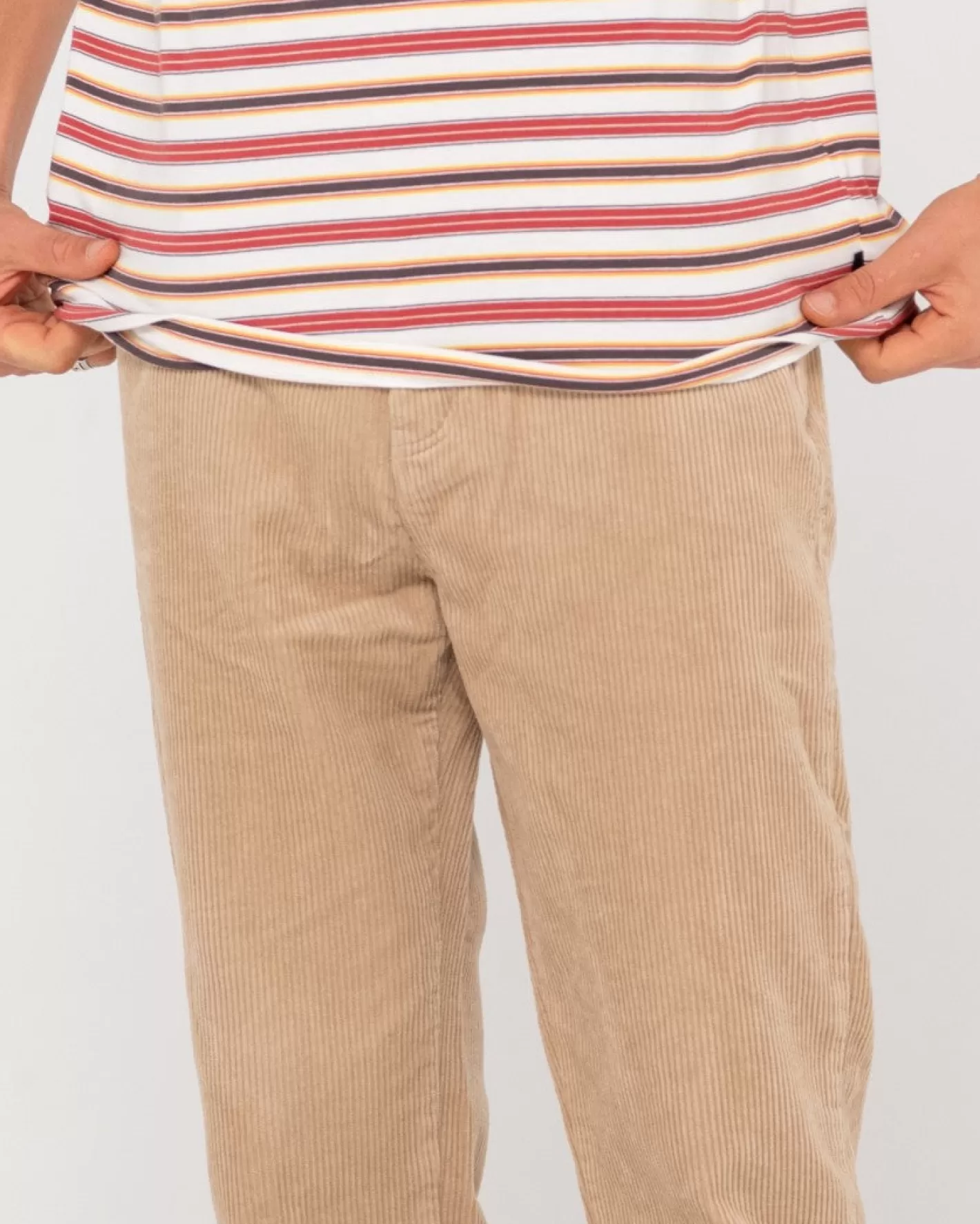 Hombre Rusty Pantalon De Pana De Corte Recto Con 5 Bolsillos Rifts