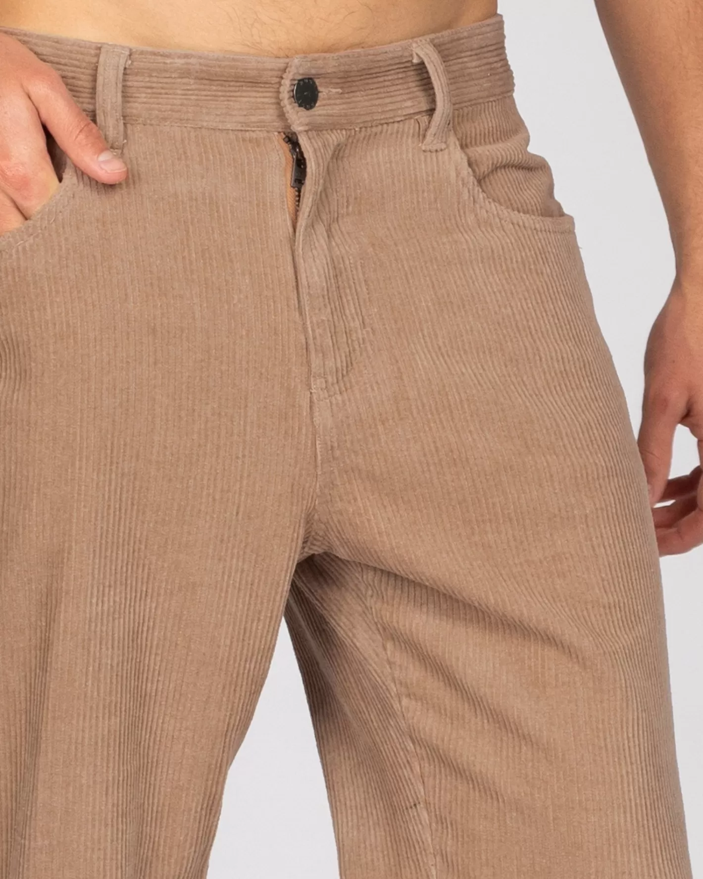 Hombre Rusty Pantalon De Pana De Corte Recto Con 5 Bolsillos Rifts