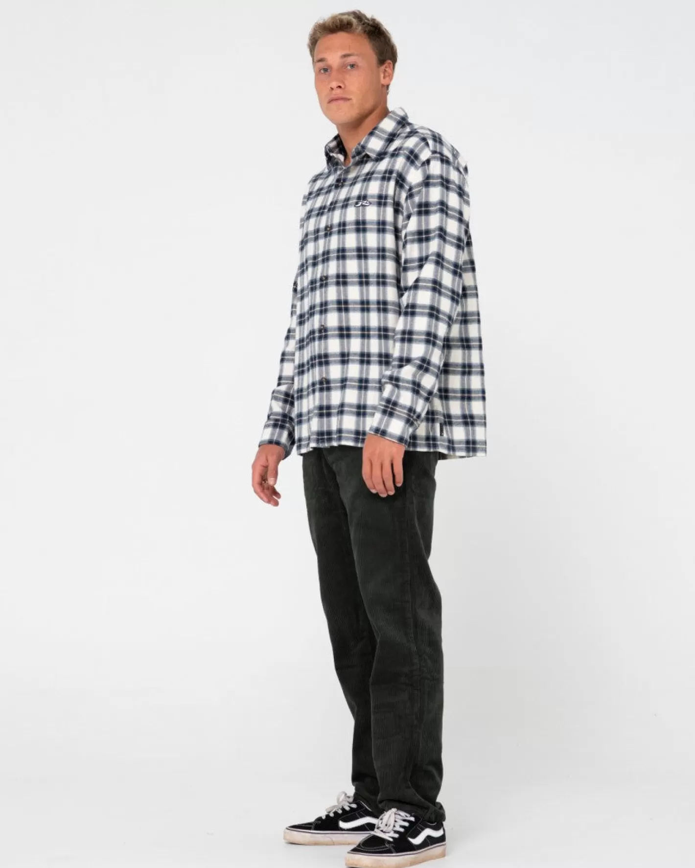 Hombre Rusty Pantalon De Pana De Corte Recto Con 5 Bolsillos Rifts
