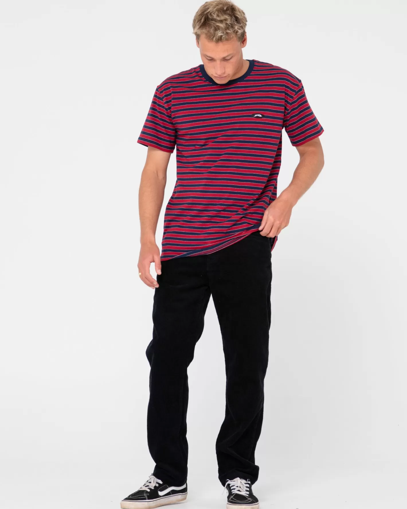 Hombre Rusty Pantalon De Pana De Corte Recto Con 5 Bolsillos Rifts