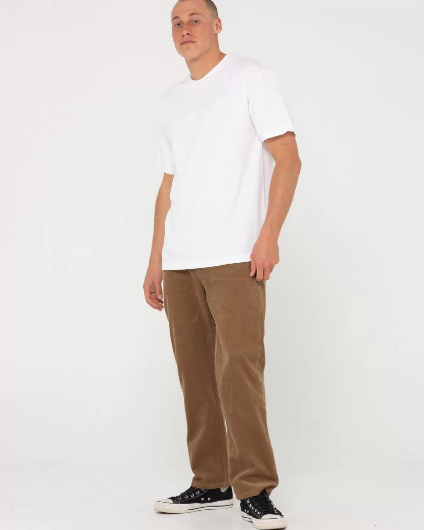Hombre Rusty Pantalon De Pana De Corte Recto Con 5 Bolsillos Rifts 14 Wale