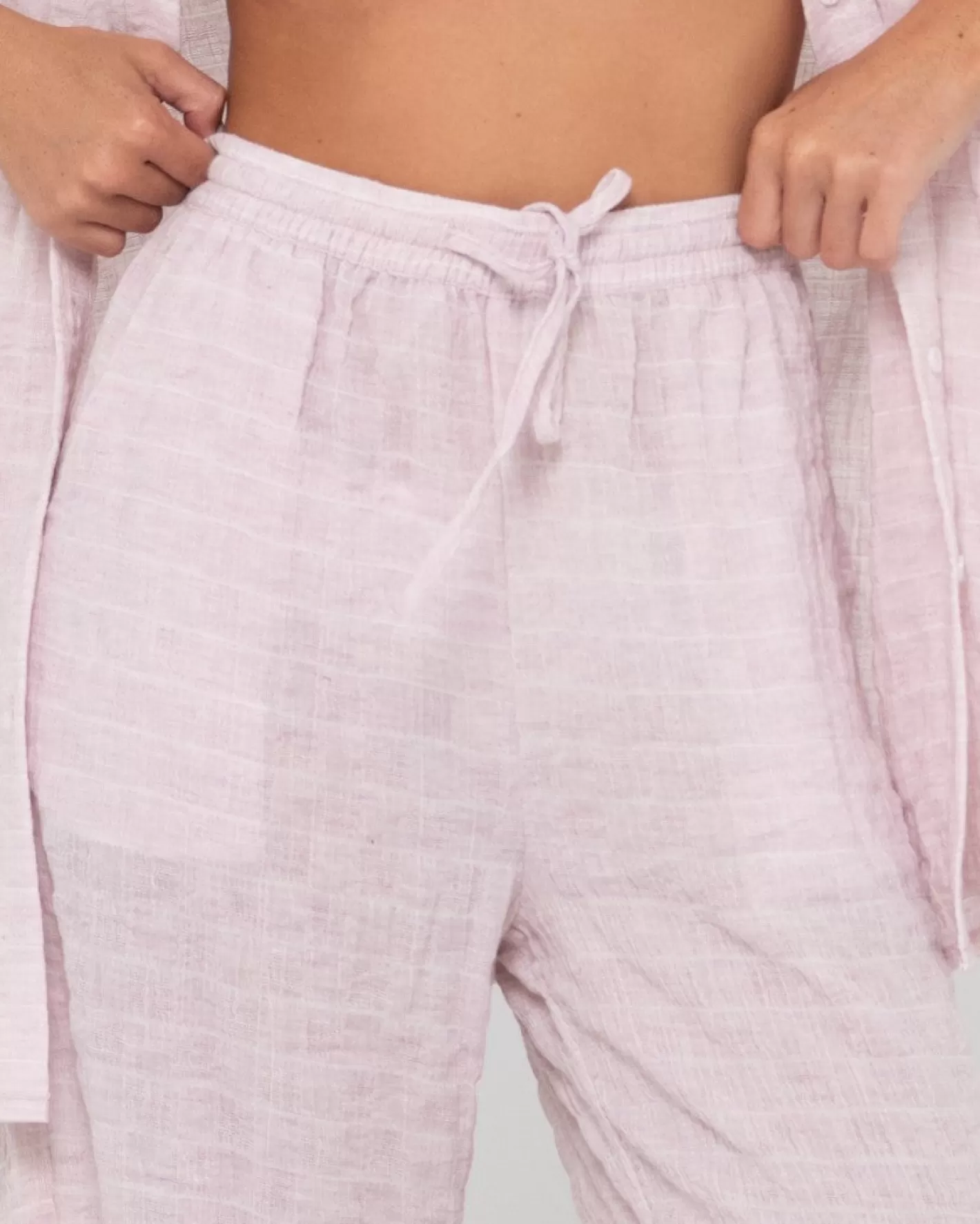 Mujer Rusty Pantalon De Playa De Corte Relajado Y Talle Alto Siena