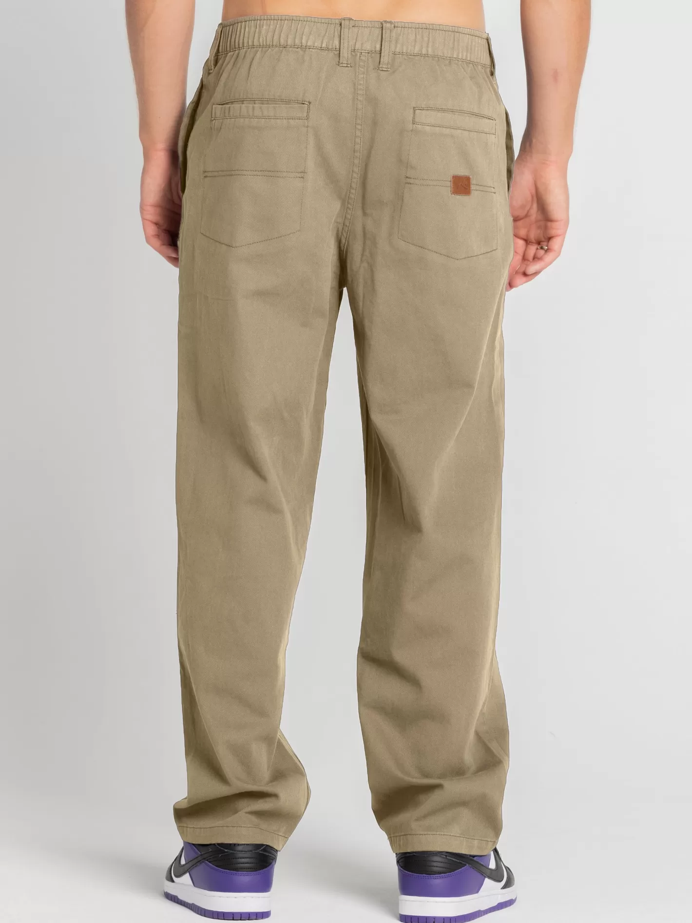 Hombre Rusty Pantalon Elastico De Corte Holgado Para Nino Grande