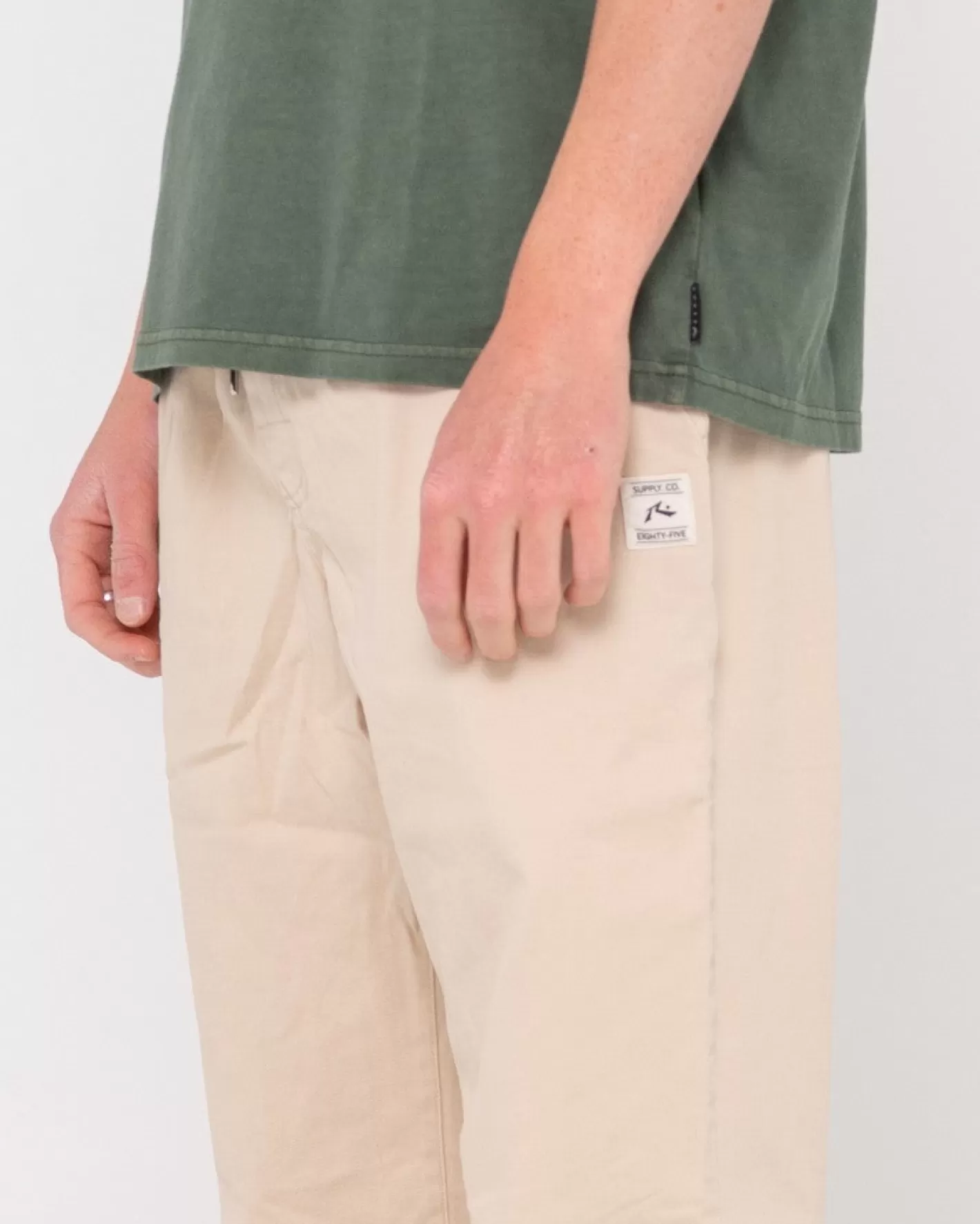 Hombre Rusty Pantalon Elastico De Corte Recto Para Nino Medio