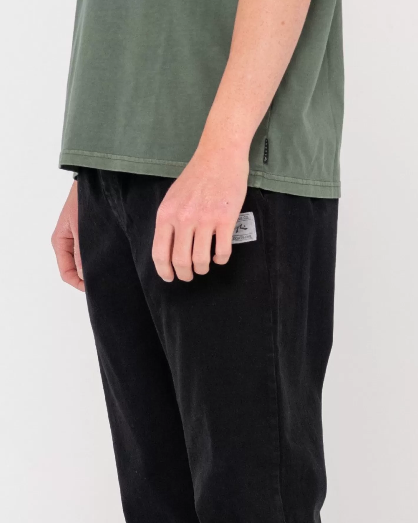 Hombre Rusty Pantalon Elastico De Corte Recto Para Nino Medio