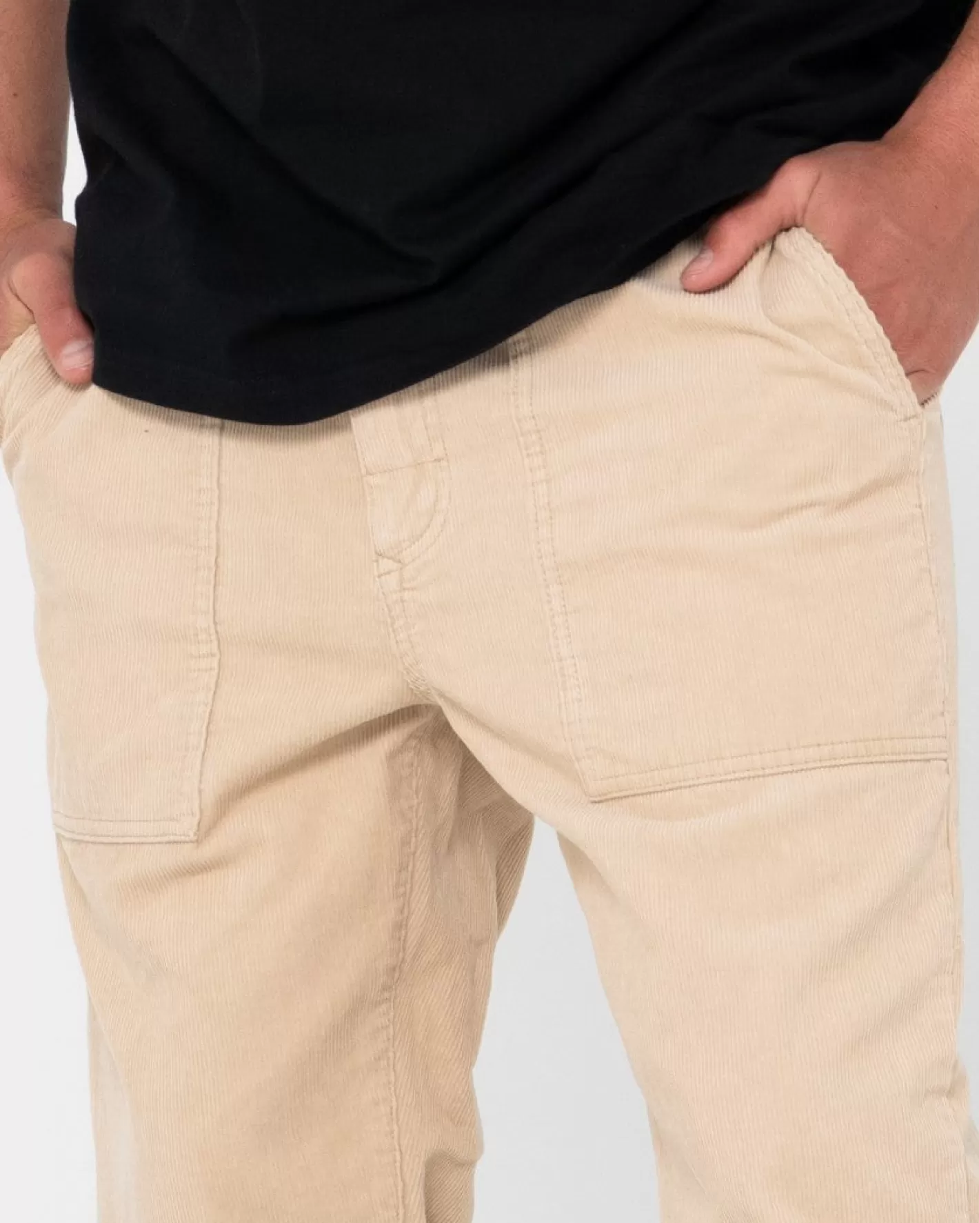 Hombre Rusty Pantalon Elastico De Corte Recto Workwear De Rigglet