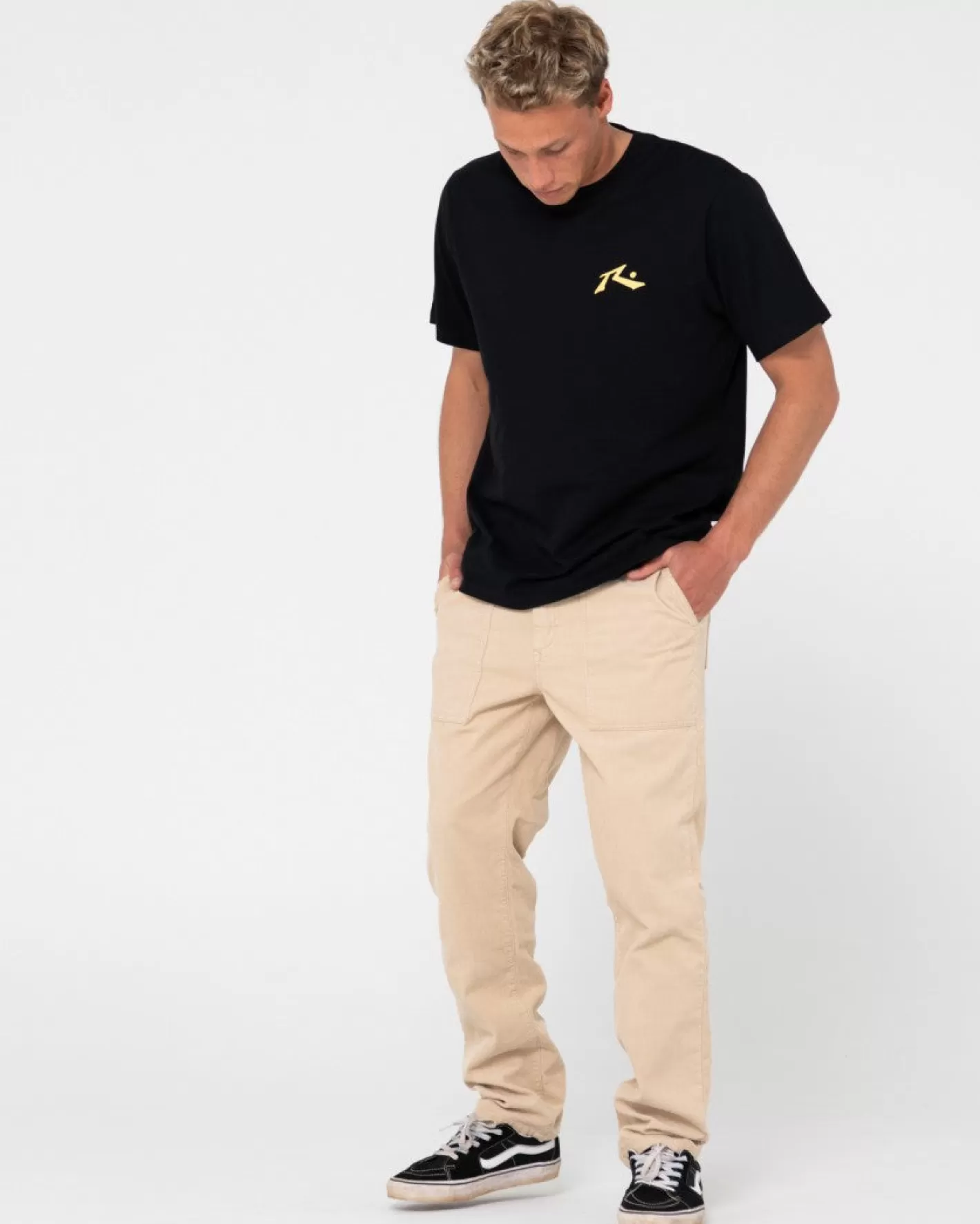 Hombre Rusty Pantalon Elastico De Corte Recto Workwear De Rigglet
