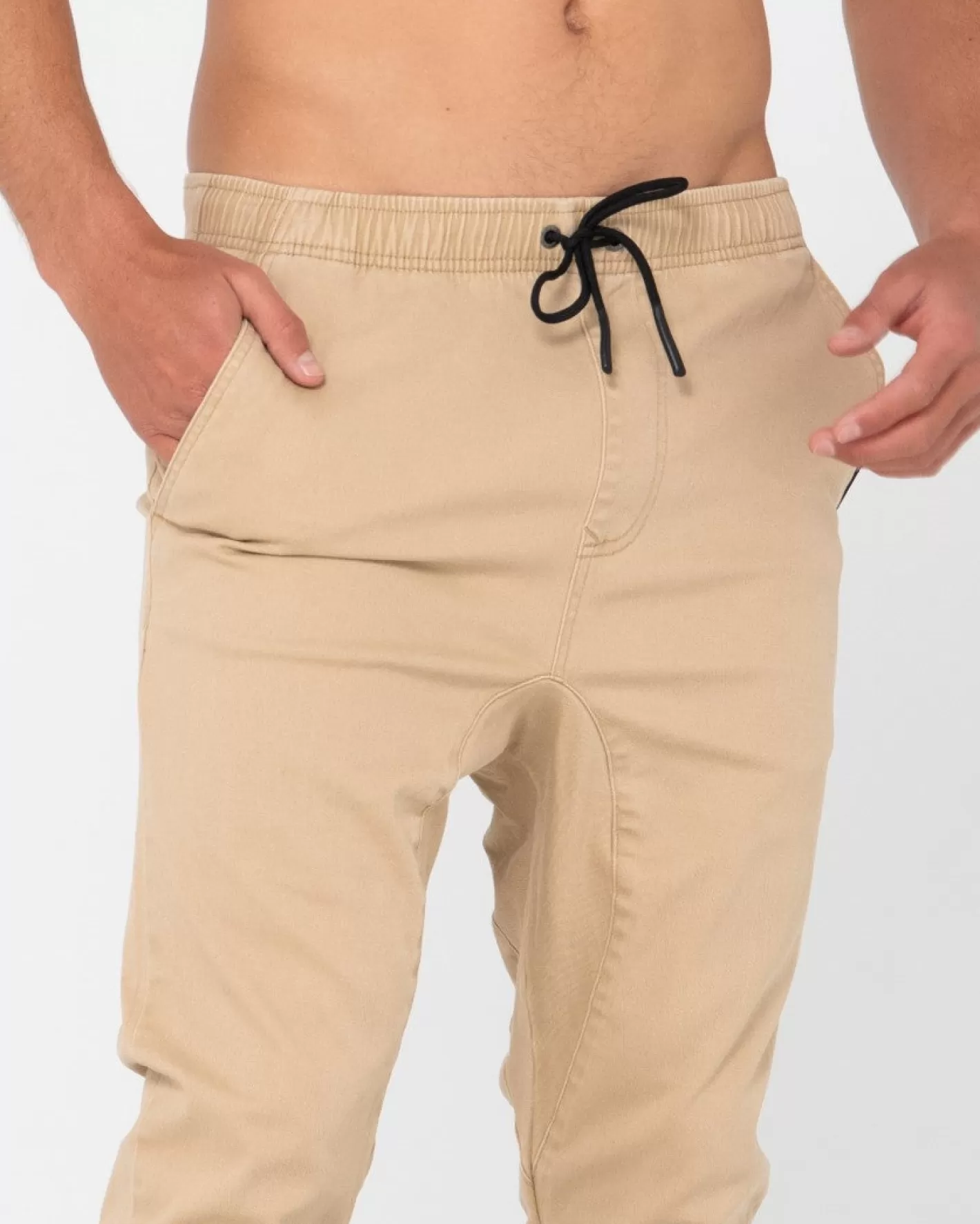 Hombre Rusty Pantalon Elastico De Corte Slim Con Gancho