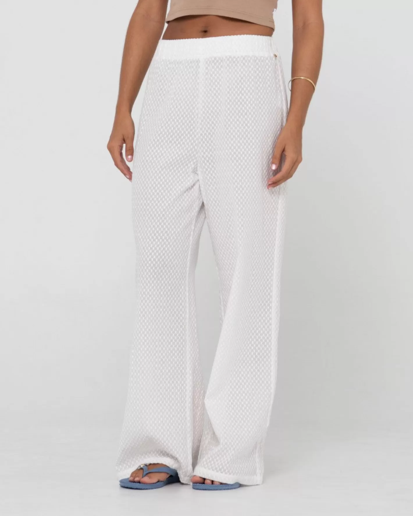 Mujer Rusty Pantalon Isabelle De Corte Relajado Y Talle Alto