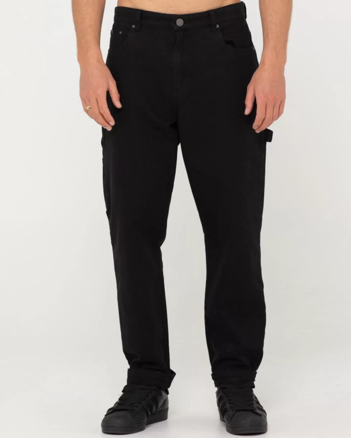 Hombre Rusty Pantalon Peto De Corte Recto Con 5 Bolsillos