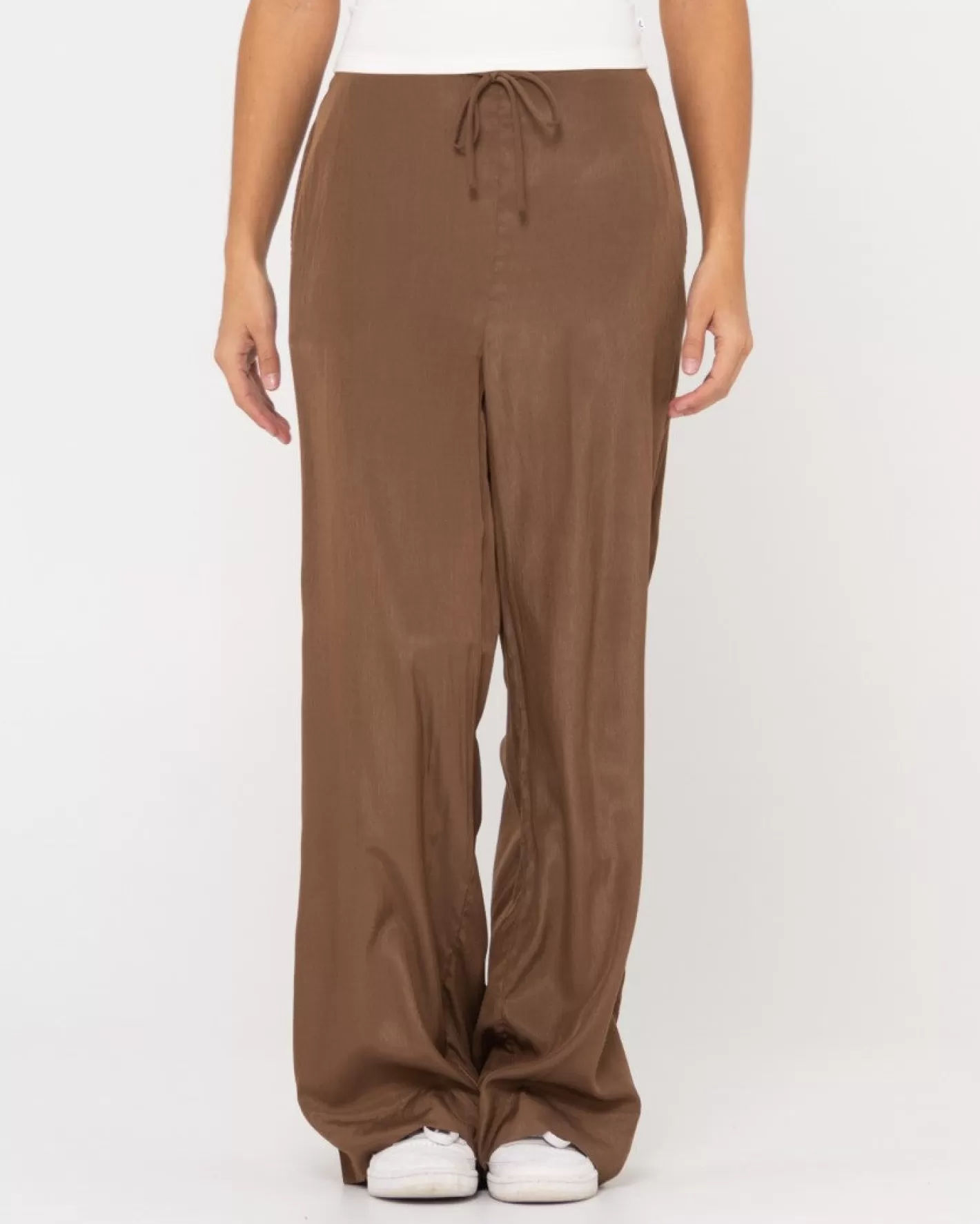 Mujer Rusty Pantalon Porter De Talle Alto Y Ajuste Relajado