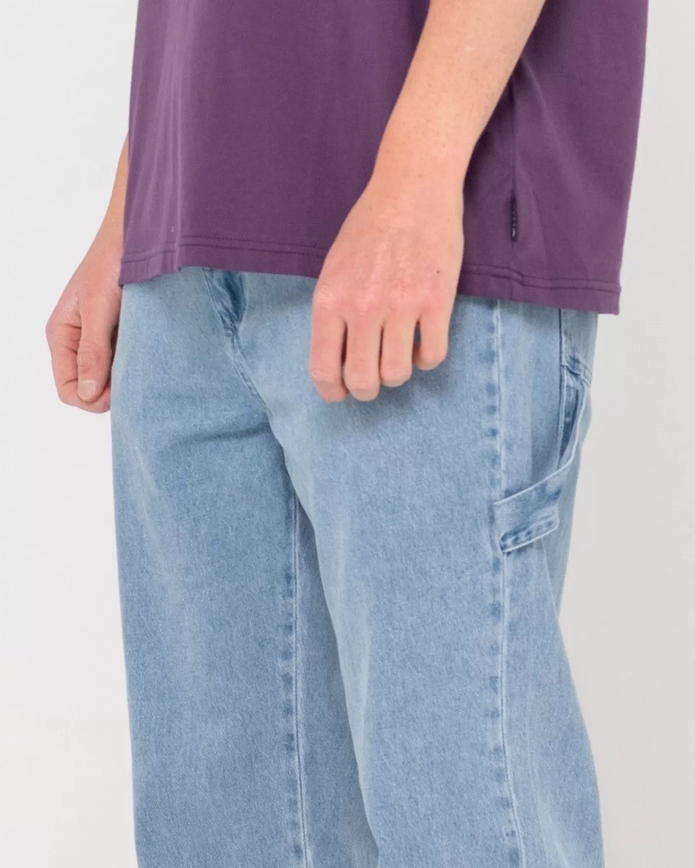 Hombre Rusty Pantalon Vaquero De Corte Recto Con Peto