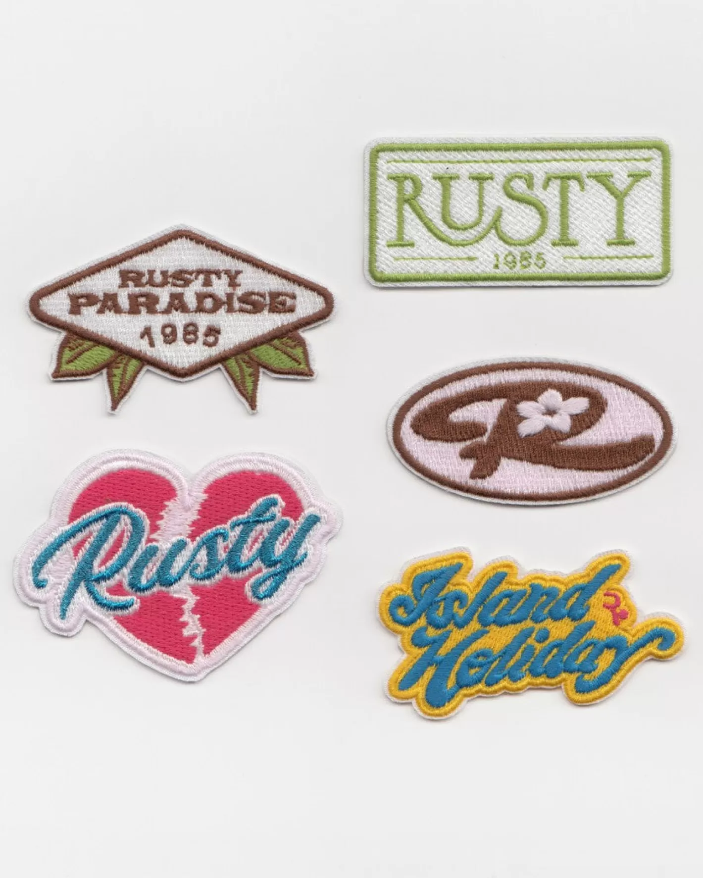 Niños Rusty Paquete De Parches Bordados Termoadhesivos
