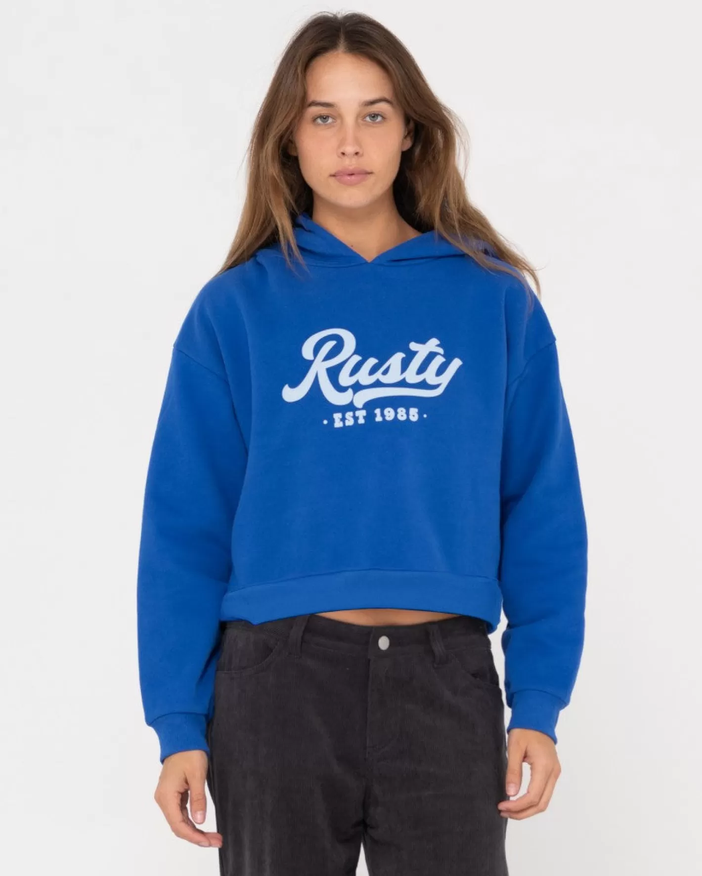 Mujer Rusty Polar Corto Con Grafico Old School