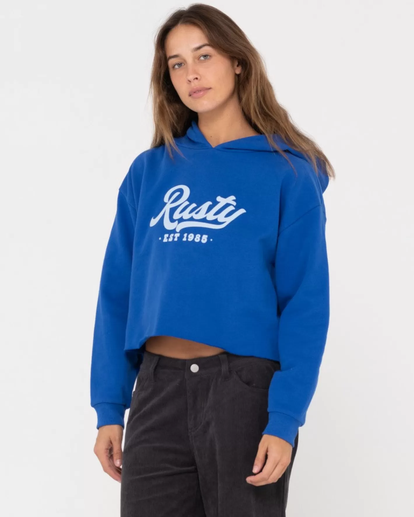 Mujer Rusty Polar Corto Con Grafico Old School