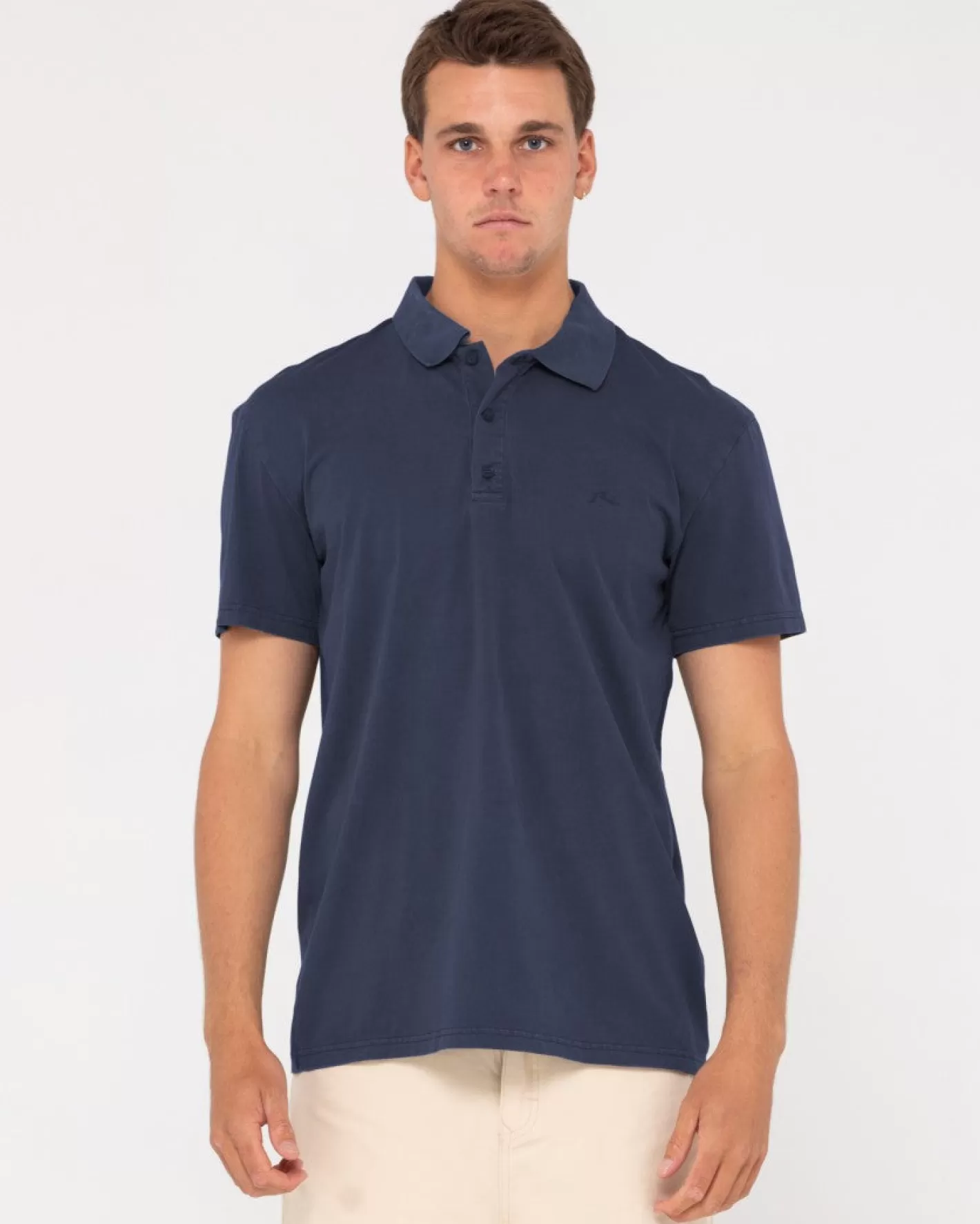 Hombre Rusty Polo De Manga Corta Con Lavado Comp