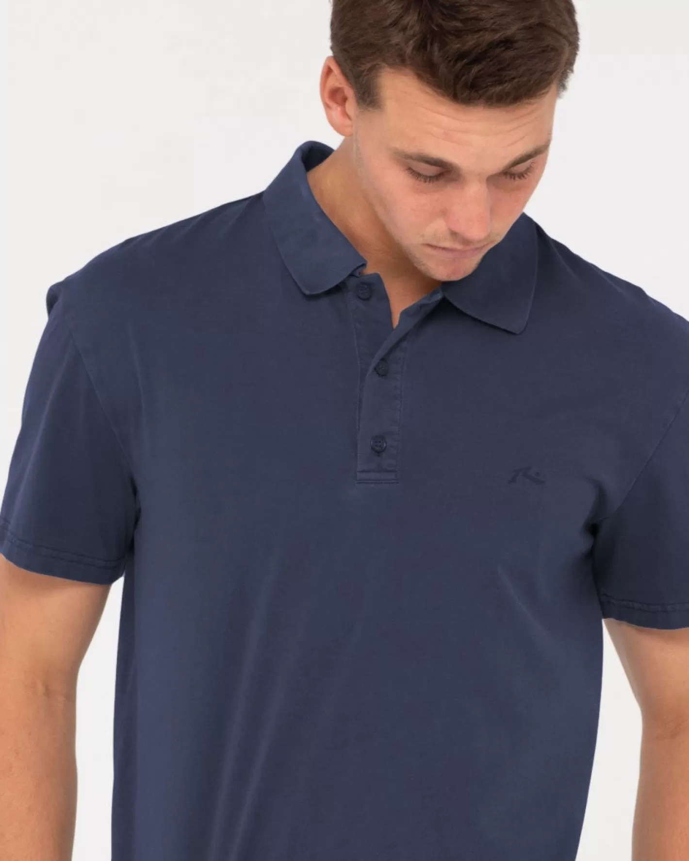 Hombre Rusty Polo De Manga Corta Con Lavado Comp