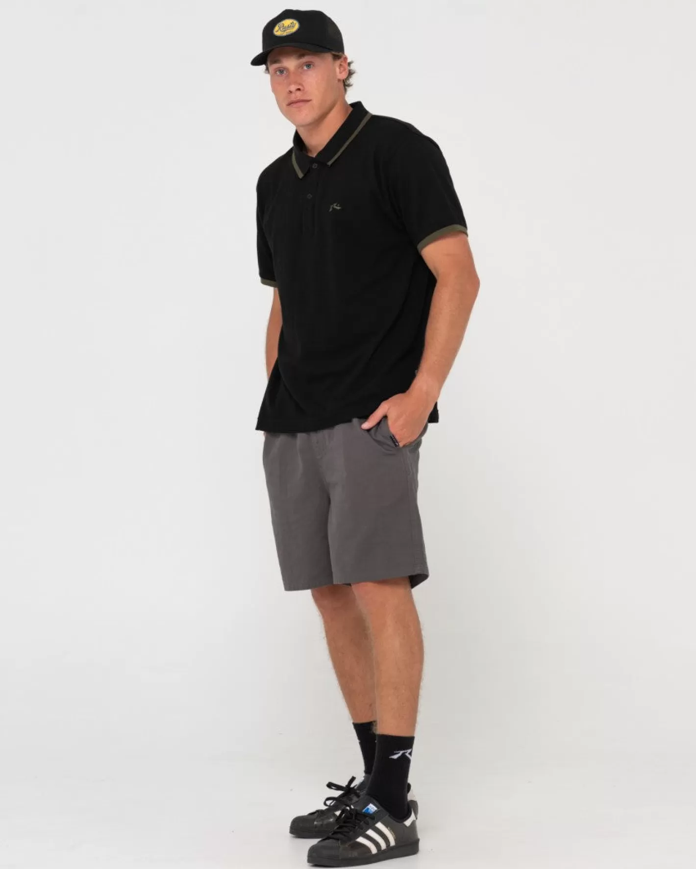 Hombre Rusty Polo De Manga Corta Con Punta Del Hoyo 19