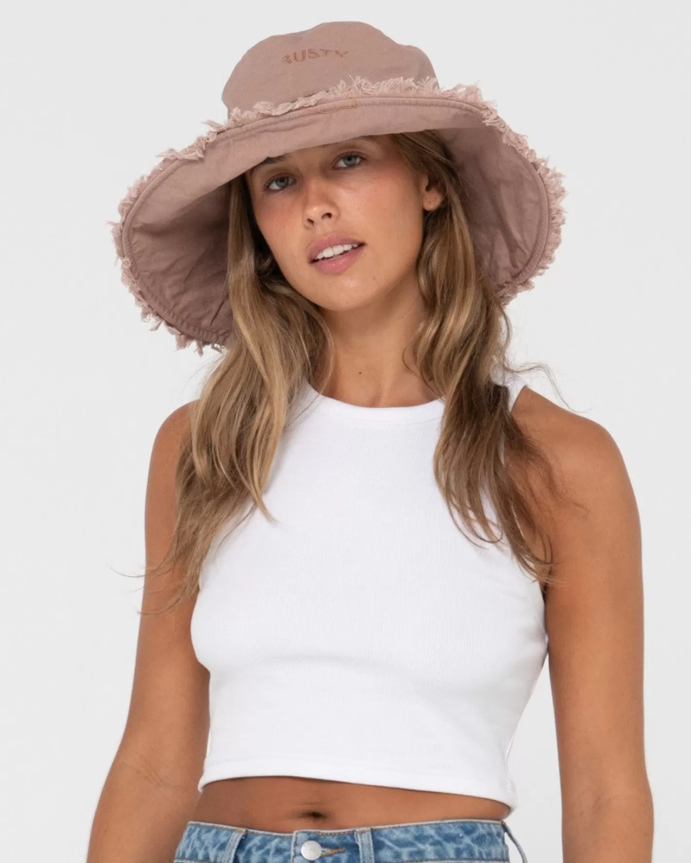 Mujer Rusty Sombrero De Pescador De Ala Ancha Organico Gleam