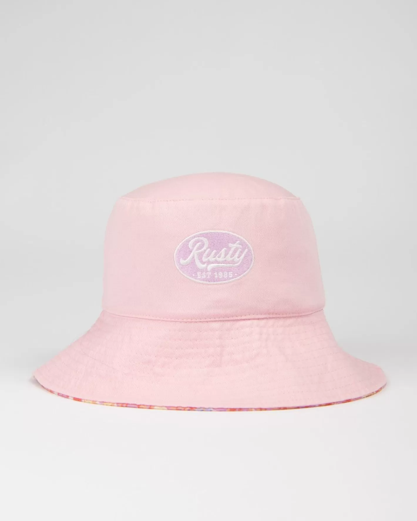 Mujer Rusty Sombrero De Pescador Estampado Reversible Vacay Time