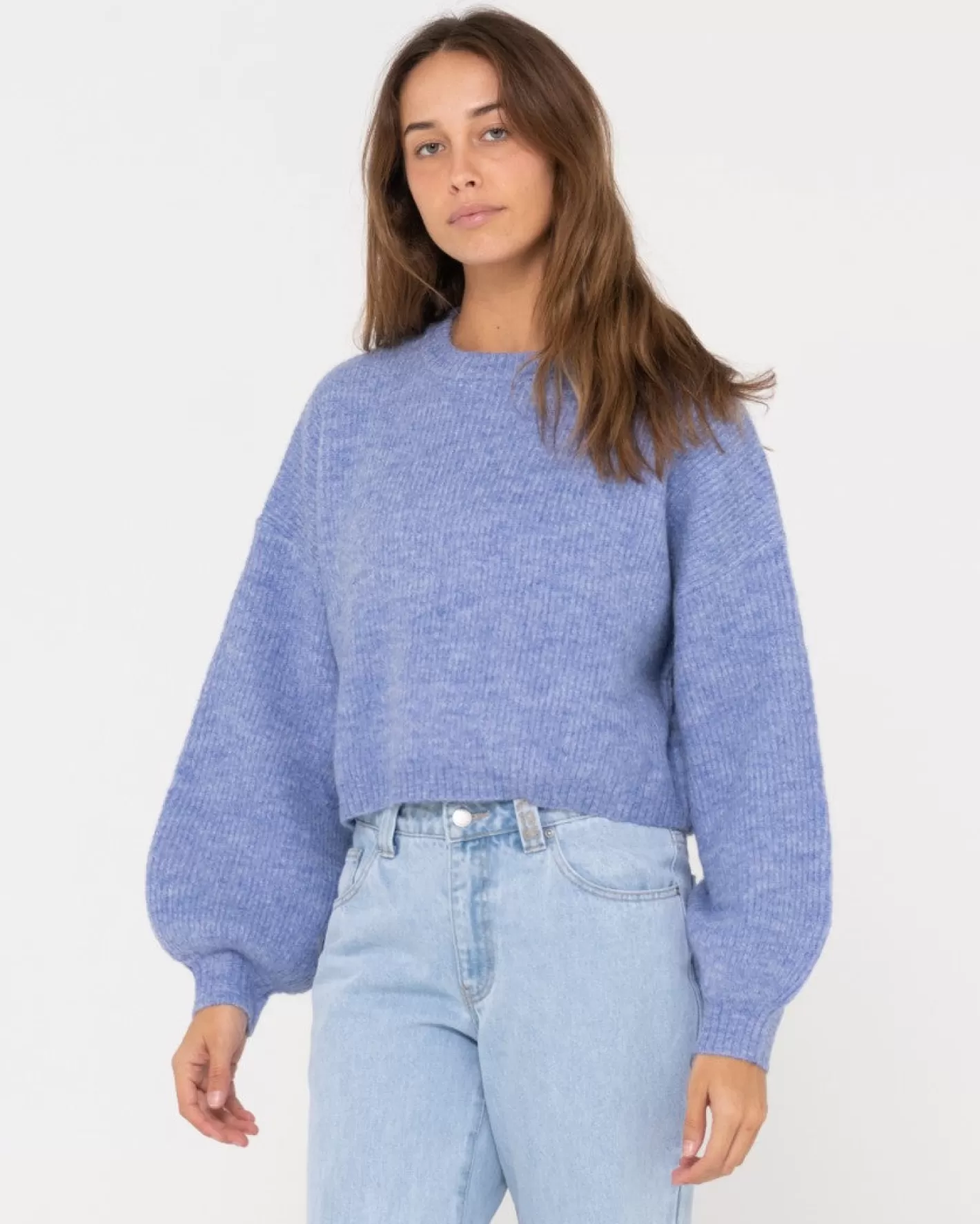 Mujer Rusty Sundae Con Cuello Redondo Y Corte Extragrande