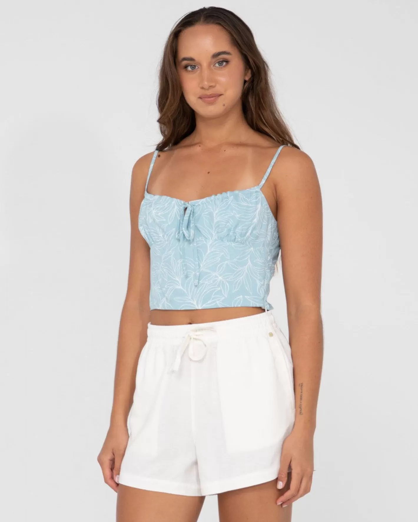 Mujer Rusty Top Corto De Tirantes Con Estampado Maia