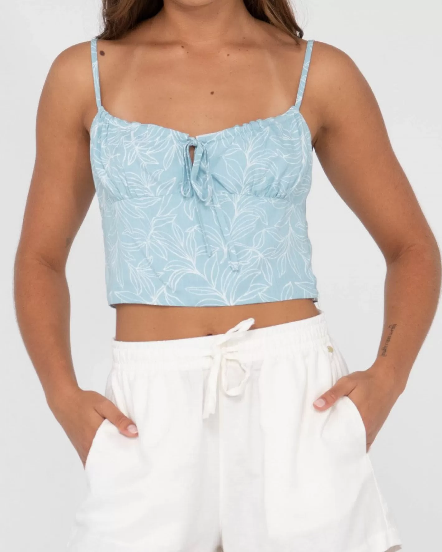 Mujer Rusty Top Corto De Tirantes Con Estampado Maia