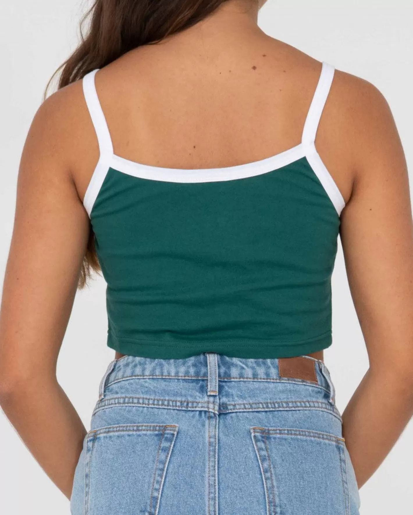 Mujer Rusty Top Corto Sin Mangas Con Grafico Prospero