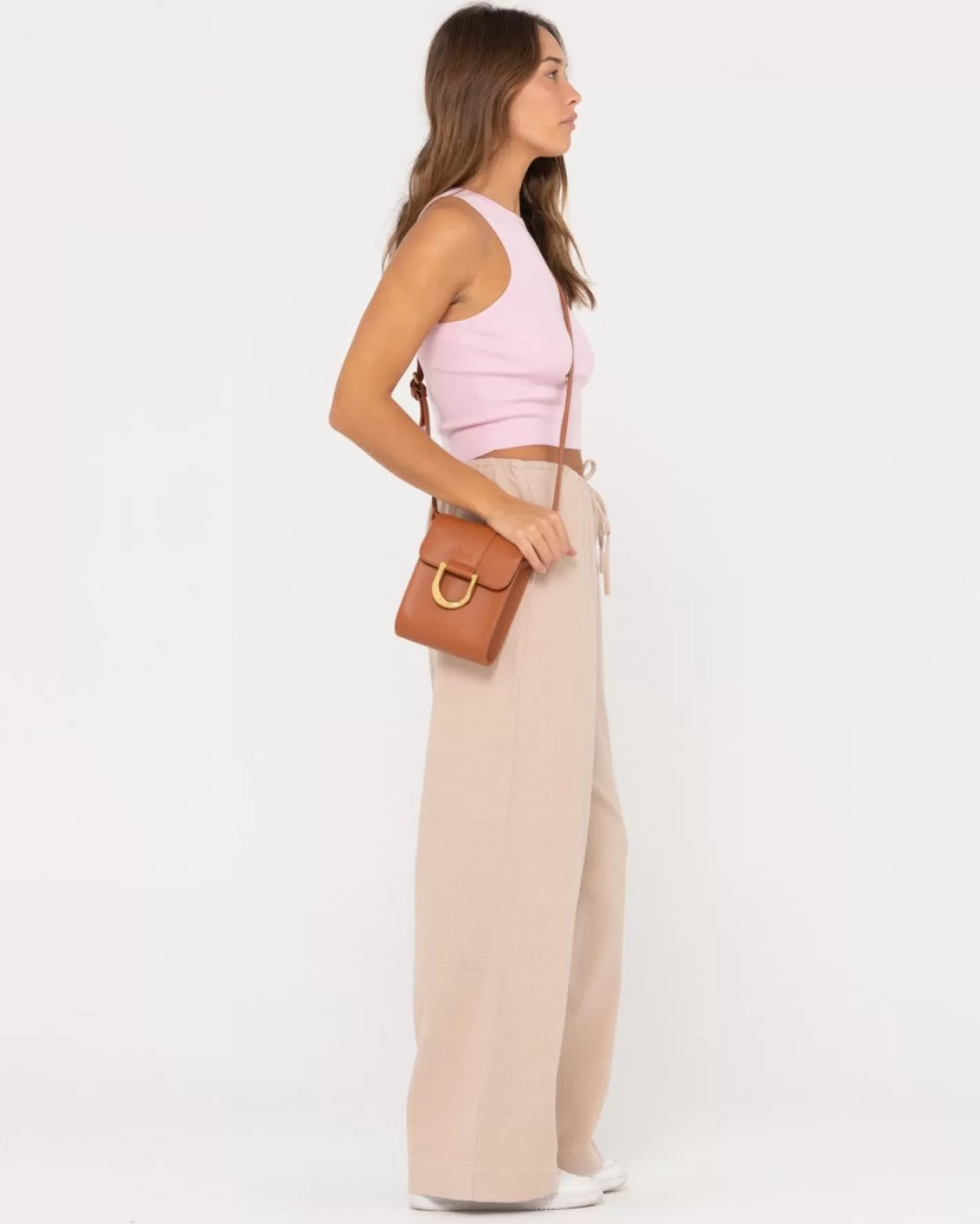 Mujer Rusty Top Corto Sin Mangas De Punto Racer De Amelia