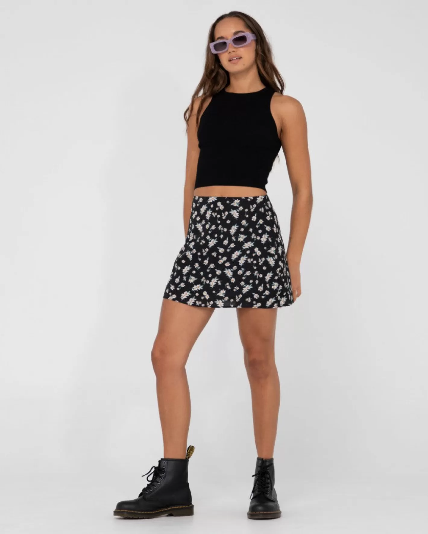 Mujer Rusty Top Corto Sin Mangas De Punto Racer De Amelia