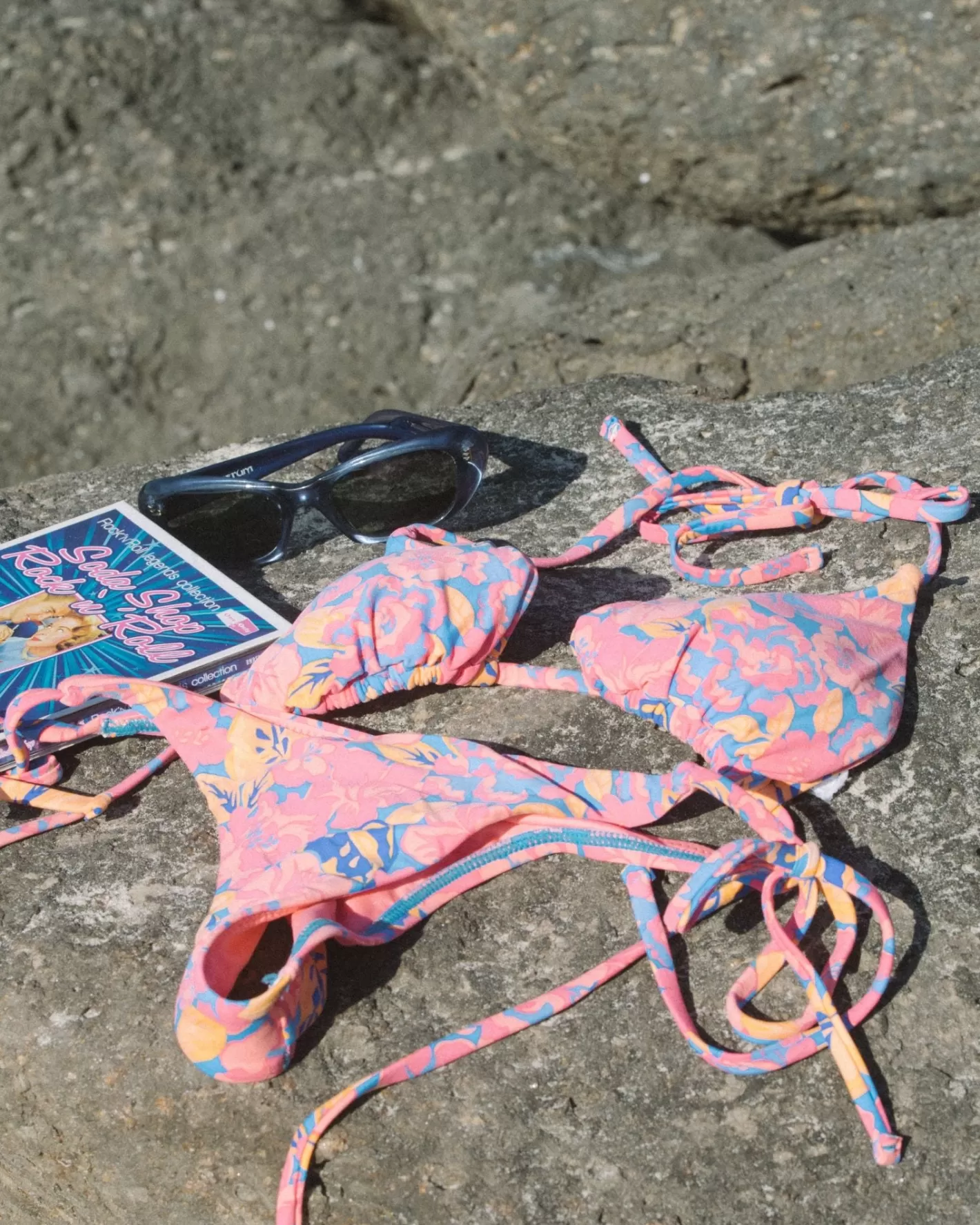 Mujer Rusty Top De Bikini Multiposicion Con Estampado Rio Hibiscus