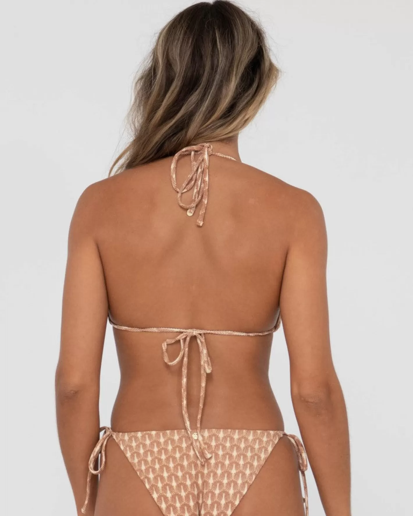 Mujer Rusty Top De Bikini Multiposicion Estampado Panama