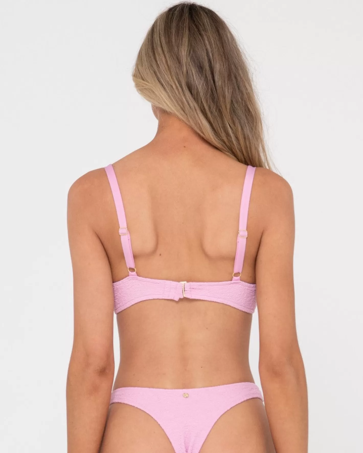 Mujer Rusty Top De Bikini Tipo Bralette Con Textura De Sandalo